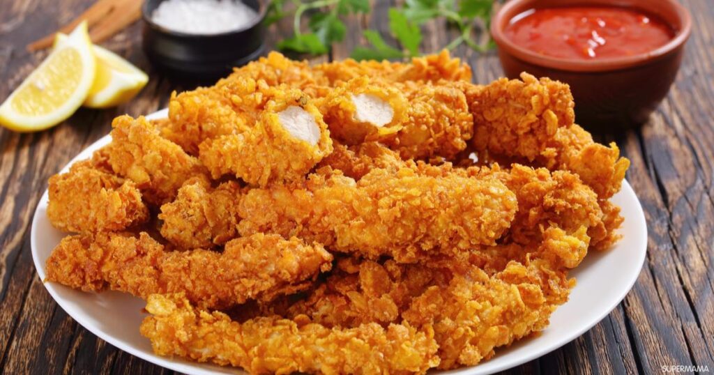 طريقة عمل كفتة الدجاج الكرسبى الناجتس - How to make crispy chicken kofta Nuggets